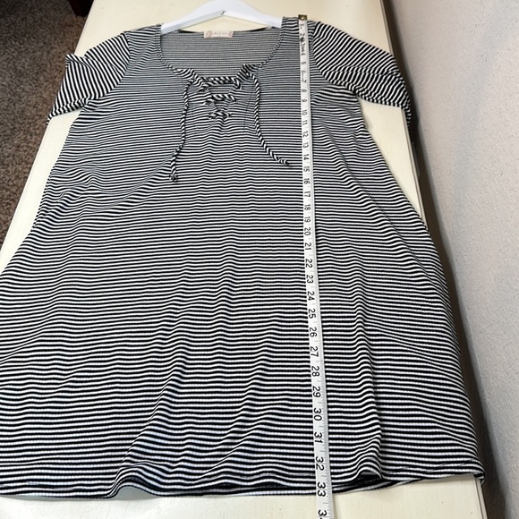 Altar'd State A Line Black and White Striped Dress Size Small - Picture 11 of 13